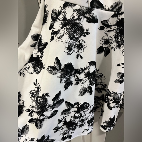 Black and White Floral Trixxi Dress - Picture 2 of 5